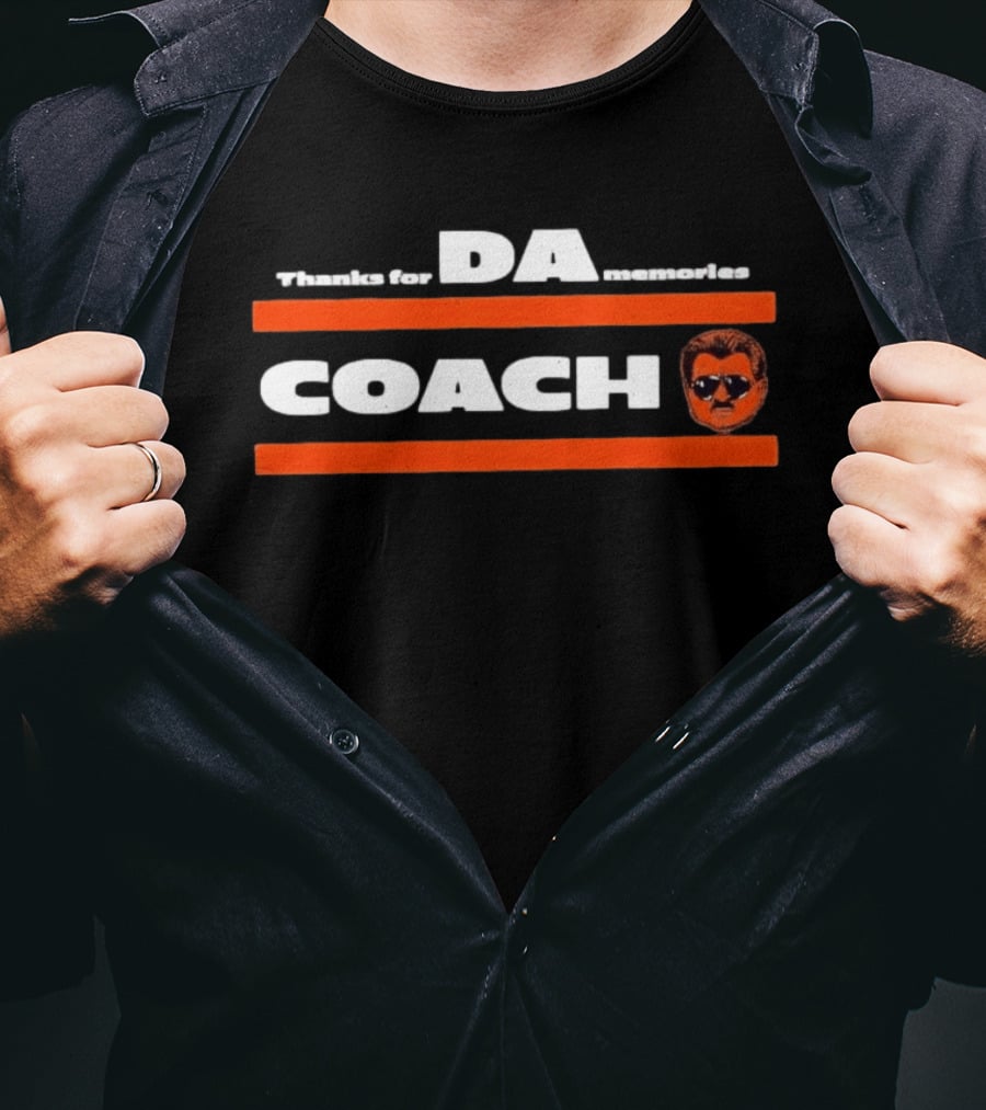 Thank For DA Memories Coach Mike Ditka Chicago Bears Football T-Shirt
