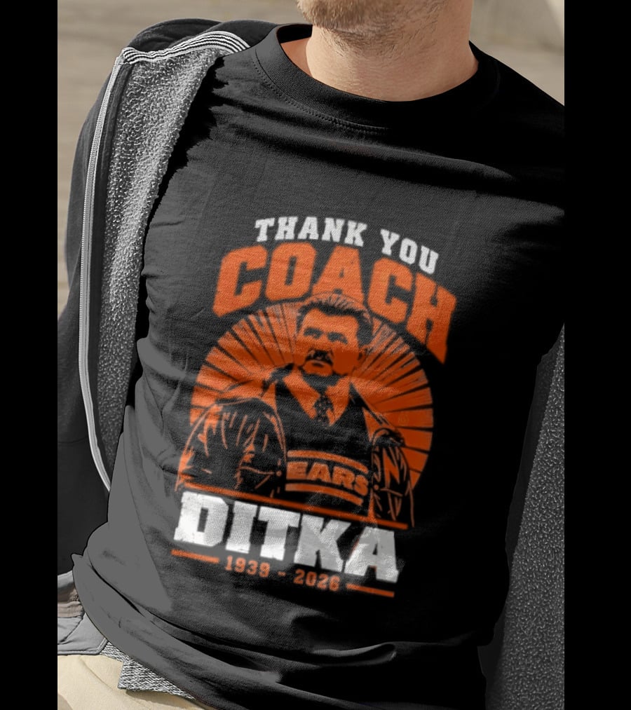 Thank You Coach Mike Ditka 1939 2026 Bears T-Shirt
