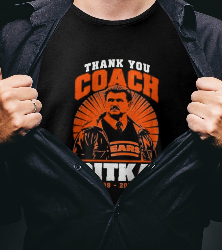 Thank You Coach Mike Ditka 1939 2026 Bears T-Shirt