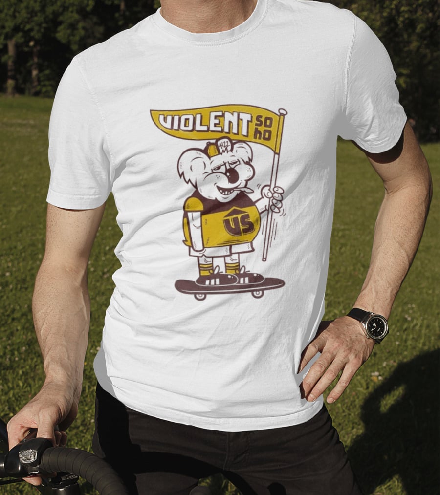 Violent Soho Brisbane Bears US Koala Skateboarding Fan T-Shirt