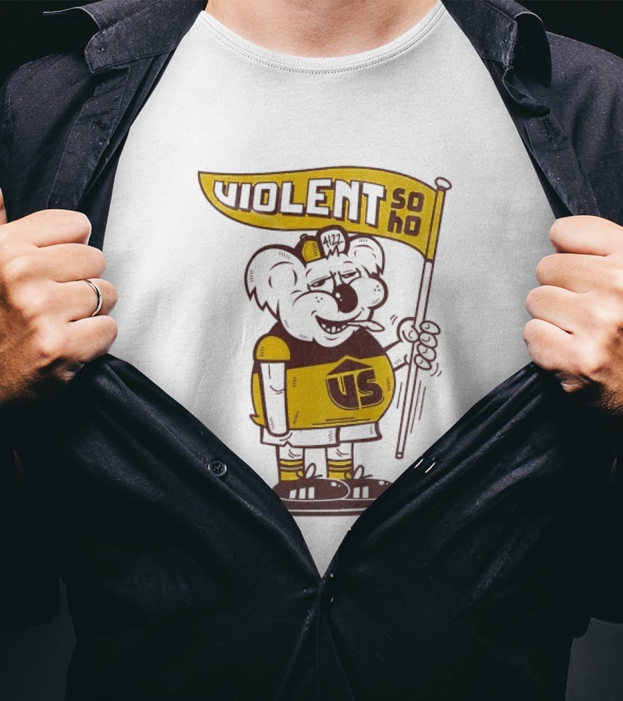 Violent Soho Brisbane Bears US Koala Skateboarding Fan T-Shirt