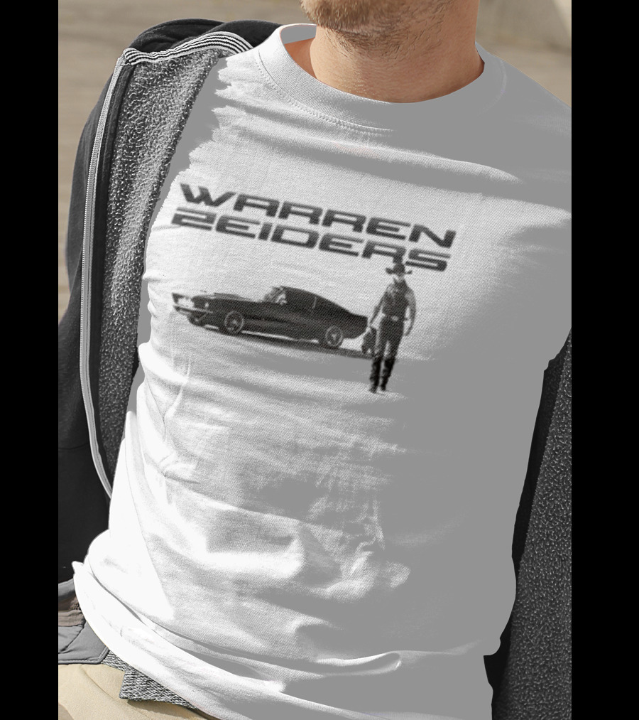 Warren Zeiders Silhouette With Classic Car Scene T-Shirt