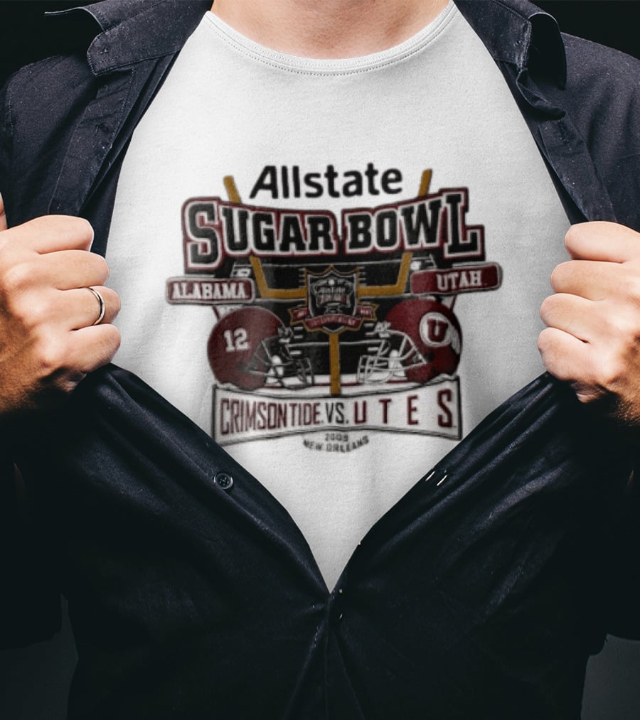 Allstate Sugar Bowl Alabama Crimson Tide Vs Utah Utes 2009 New Orleans T-Shirt