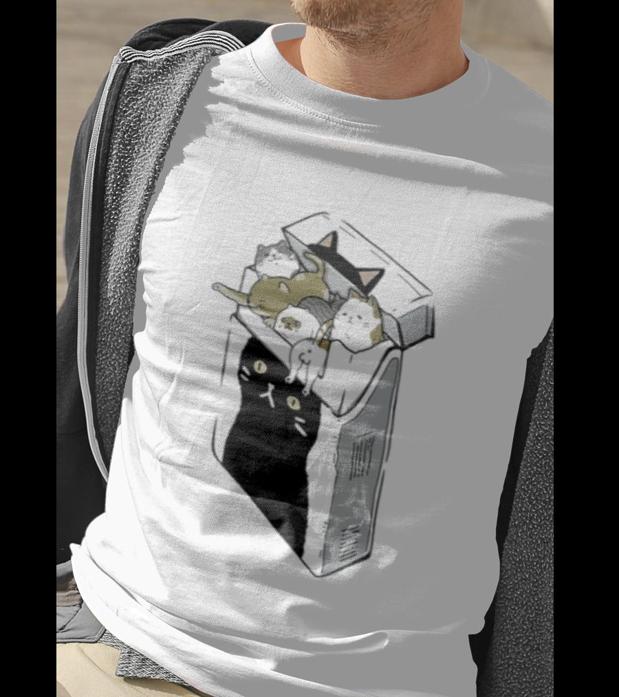 Cat Cigarettes Cute Cats In Cigarette Box T-Shirt