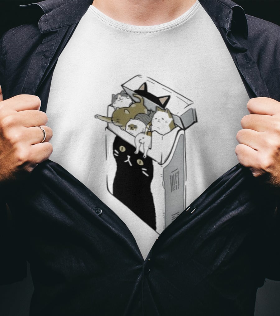 Cat Cigarettes Cute Cats In Cigarette Box T-Shirt