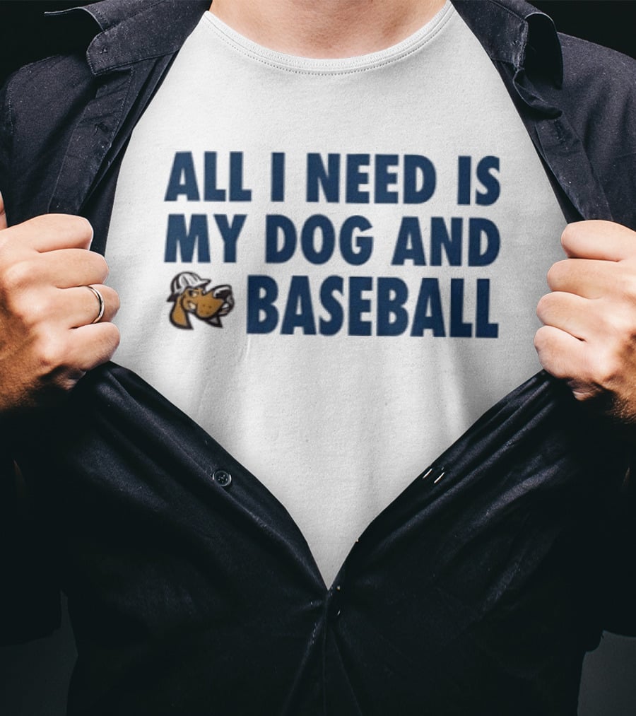 Midland RockHounds All I Need Is My Dog And Baseball T-Shirt