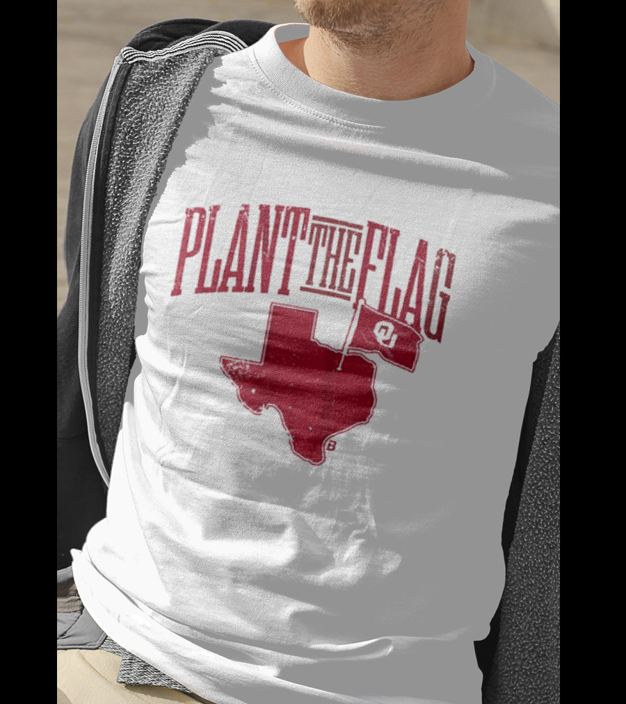 Oklahoma Sooners Football Plant The Flag OU Texas Rivalry T-Shirt
