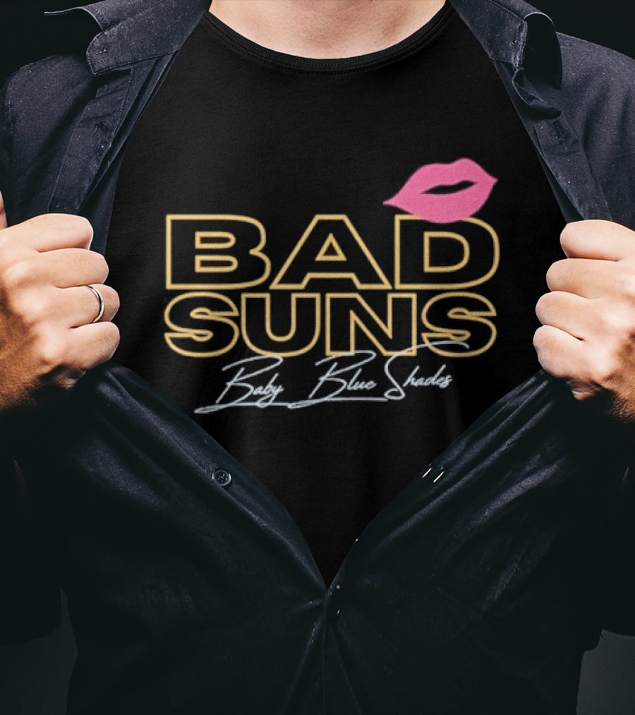 Bad Suns Baby Blue Shades Pink Lips T-Shirt