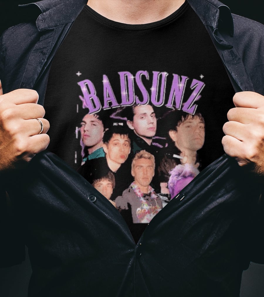 BAD SUNS BAD SUNZ Music Band Collage T-Shirt
