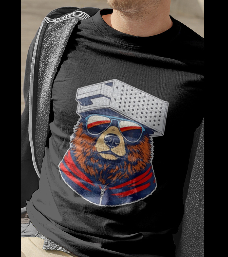 Chicago Bears Vs Green Bay Packers Bear With Grater Hat And Sunglasses 2026 T-Shirt