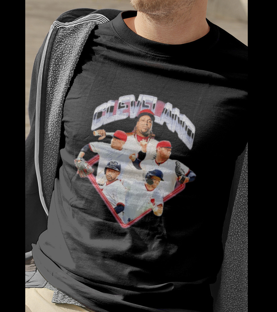 Cleveland Guardians MLB 2026 Diamond Stars Collage T-Shirt