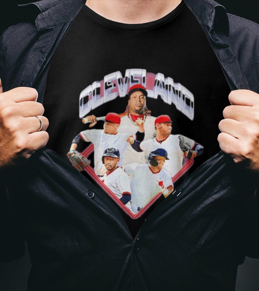 Cleveland Guardians MLB 2026 Diamond Stars Collage T-Shirt