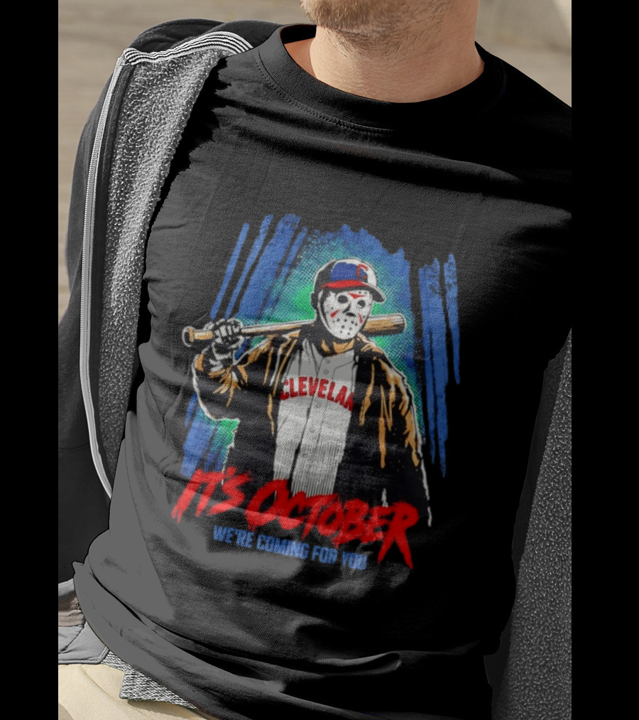 Cleveland Guardians Jason Voorhees It's October 2026 We're Coming For You Halloween T-Shirt