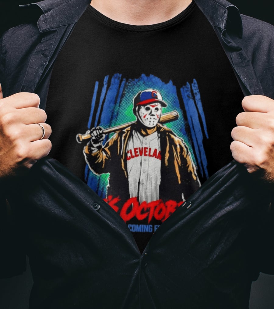 Cleveland Guardians Jason Voorhees It's October 2026 We're Coming For You Halloween T-Shirt