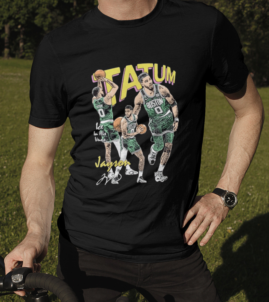 Tatum Boston Celtics Ice In His Veins Jayson 0 T-Shirt