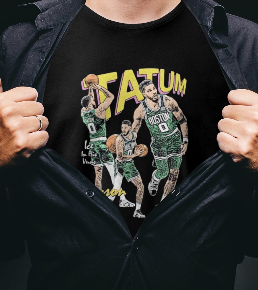 Tatum Boston Celtics Ice In His Veins Jayson 0 T-Shirt