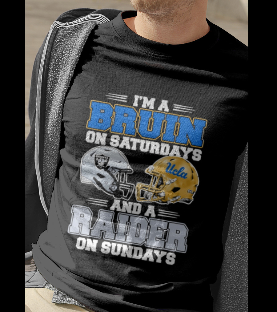 UCLA Bruin Saturdays Raider Sundays Football Fan Gear T-Shirt