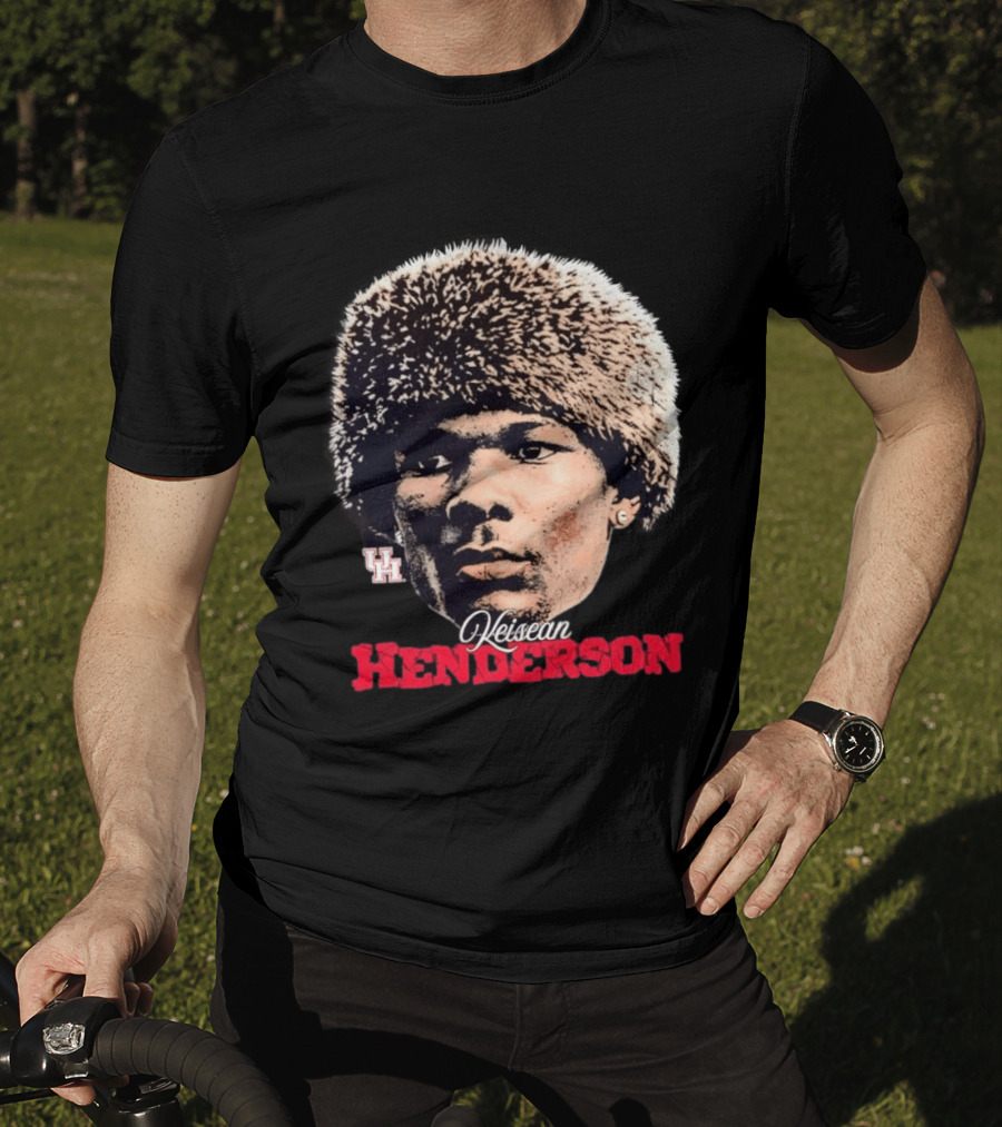 NCAA Football Houston Cougars Keisean Henderson UH Beanie T-Shirt