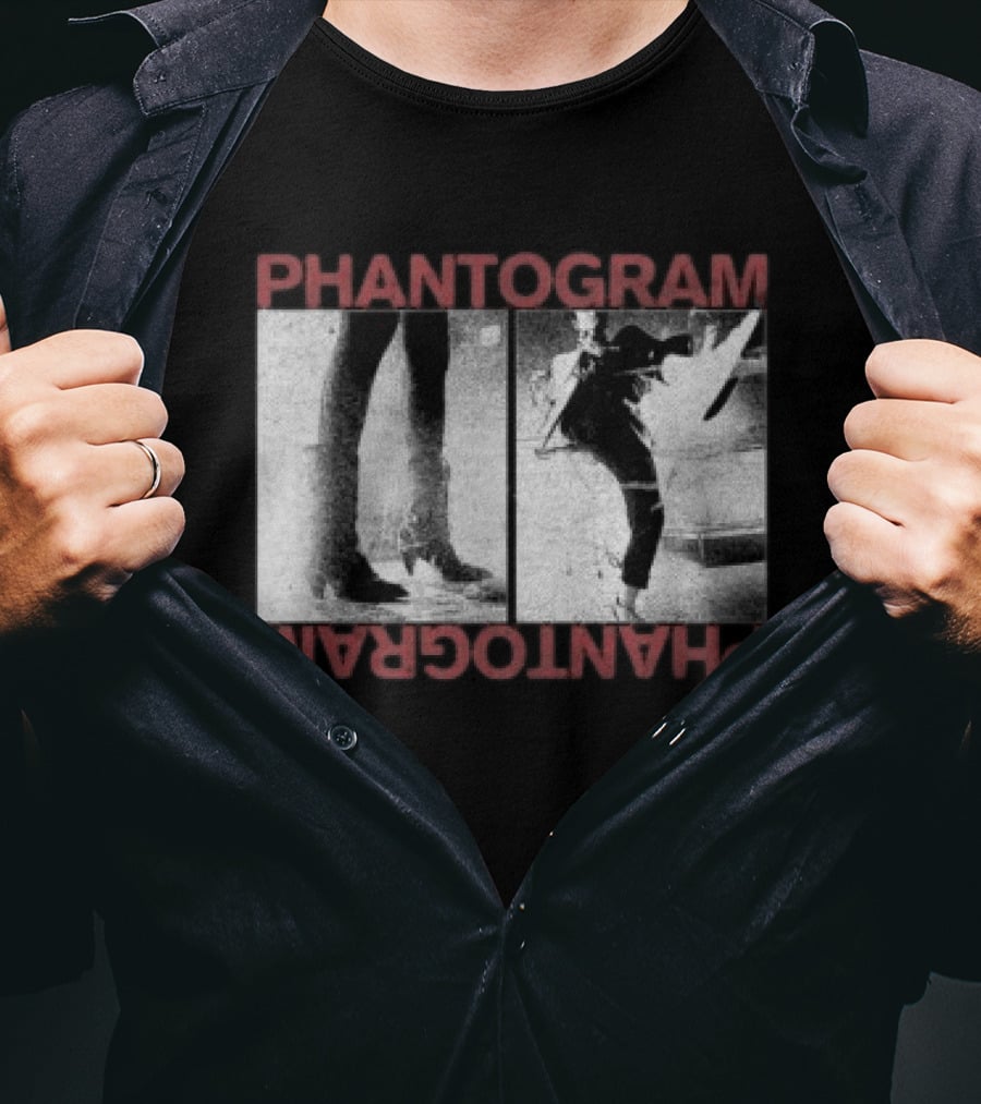 Phantogram Boot Kick Dual Image Retro Style Music Band Merchandise T-Shirt