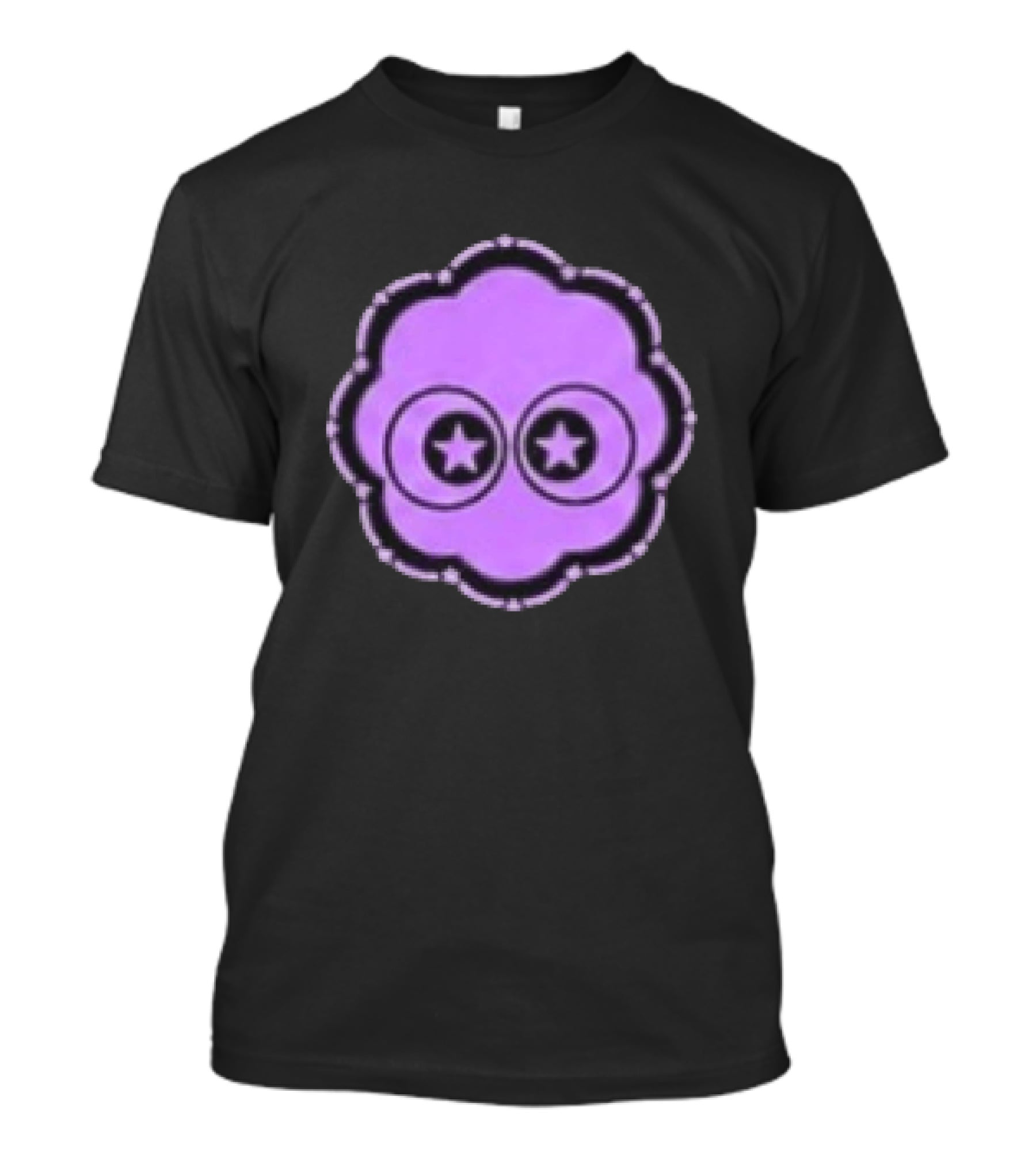 Ranboo Parti Pixel Bunny Star Eyes Purple T-Shirt