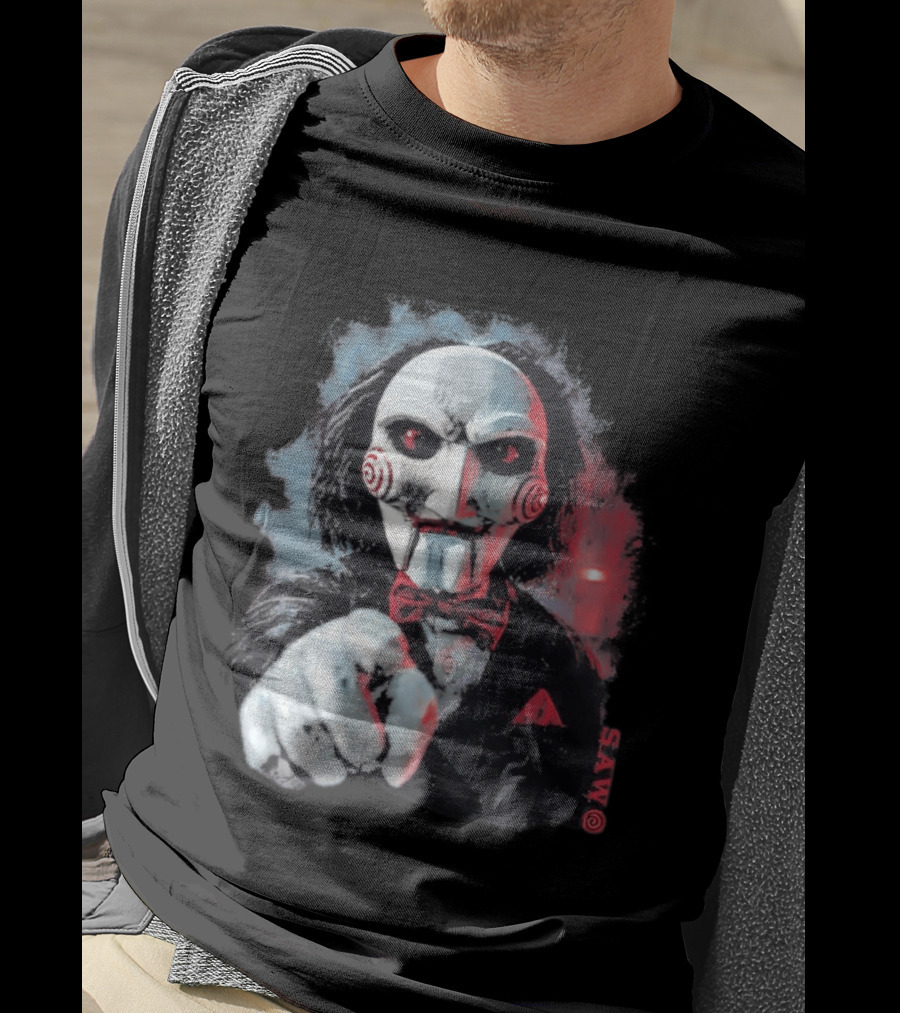 Saw Horror Film Jigsaw Puppet Halloween Costume T-Shirt