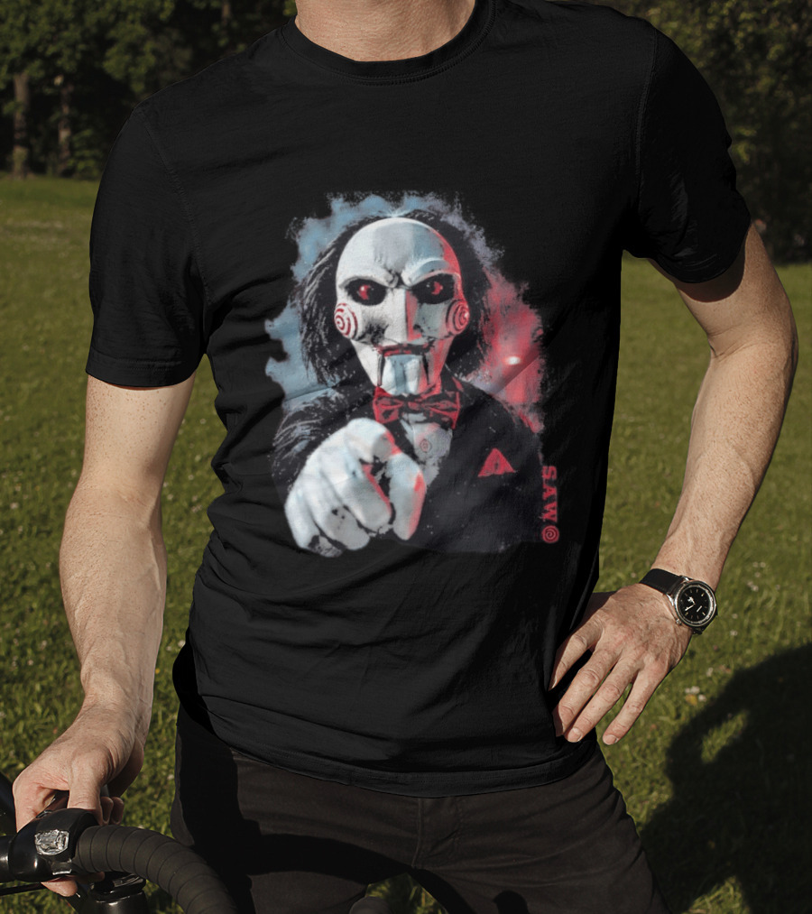 Saw Horror Film Jigsaw Puppet Halloween Costume T-Shirt