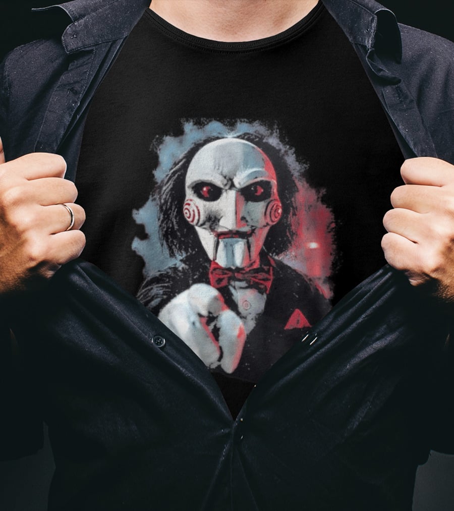 Saw Horror Film Jigsaw Puppet Halloween Costume T-Shirt