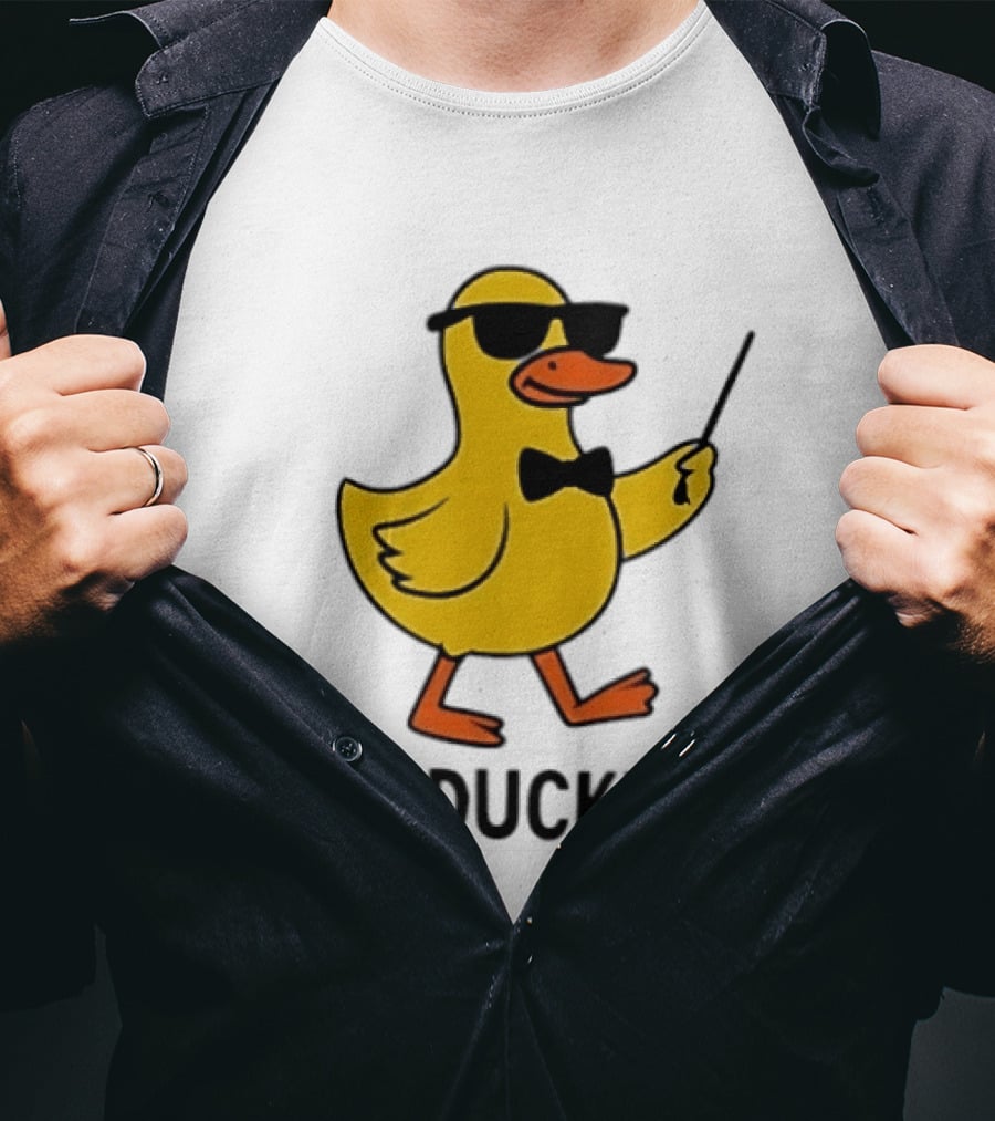 Duck Conductor With Sunglasses And Bow Tie Conducktor T-Shirt