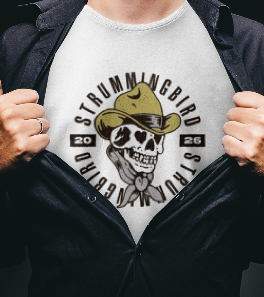 Strummingbird Store Cowboy Skull Western T-Shirt