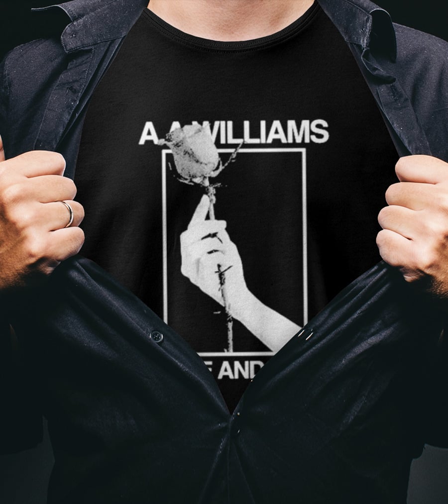 Aa Williams Love And Pain Rose Hand T-Shirt