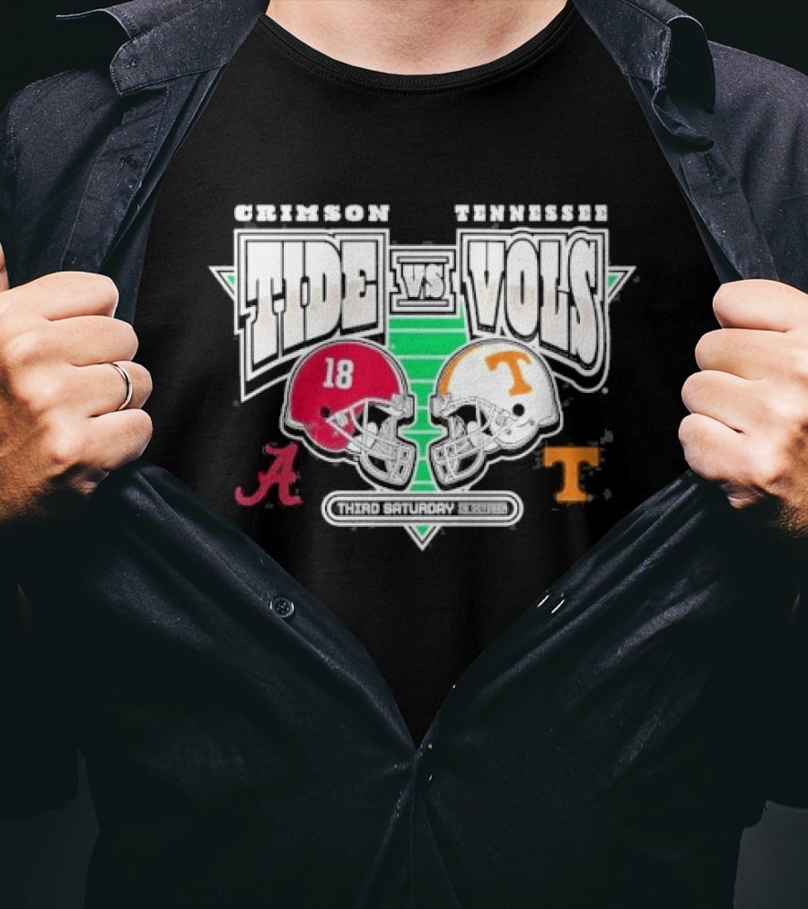 Alabama Crimson Tide Tennessee Volunteers Football Rivalry Third Saturday October 2026 T-Shirt