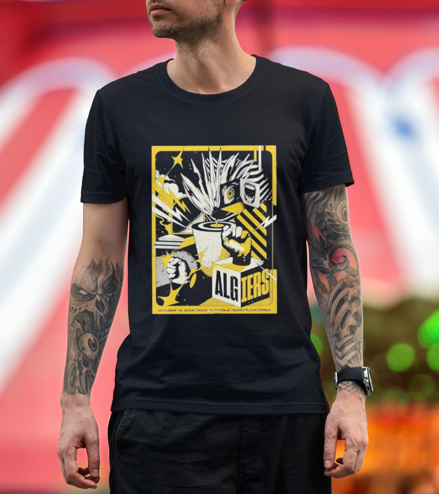Algiers Live October 12 2026 Rock Al Parque Bogotá Colombia Event T-Shirt