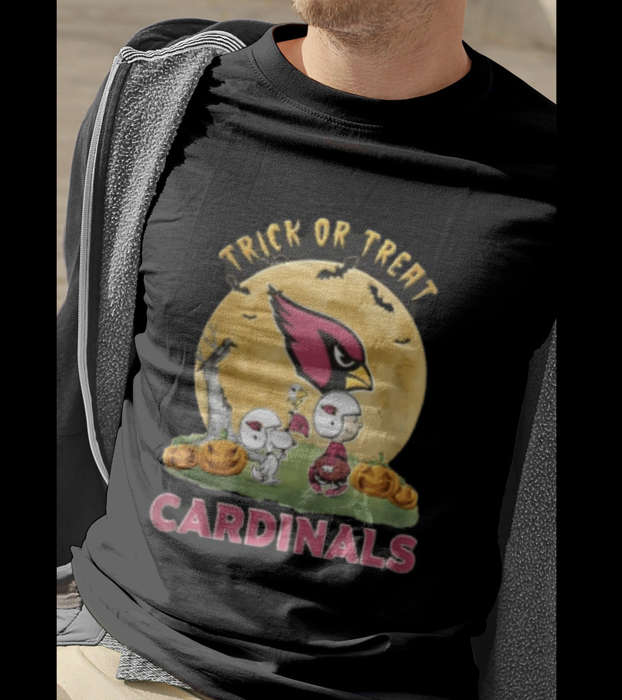 Trick Or Treat Arizona Cardinals Peanuts Halloween T-Shirt