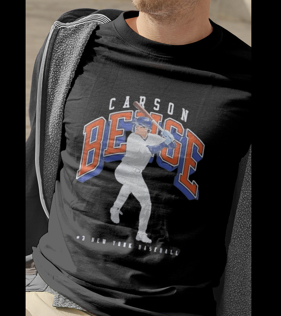 Carson Benge No 3 New York Baseball Mets T-Shirt