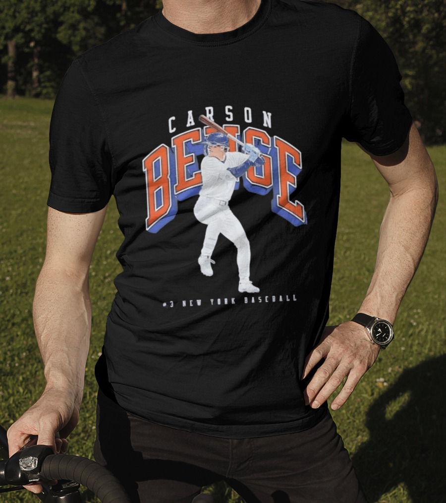 Carson Benge No 3 New York Baseball Mets T-Shirt