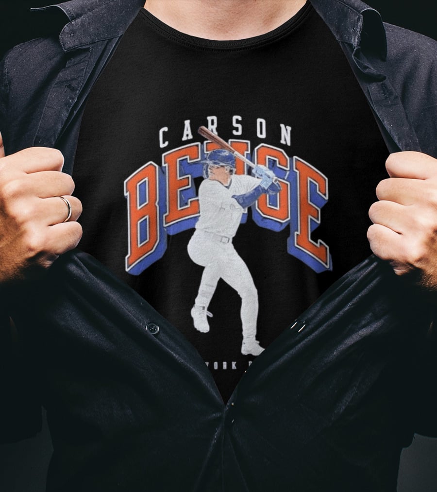 Carson Benge No 3 New York Baseball Mets T-Shirt