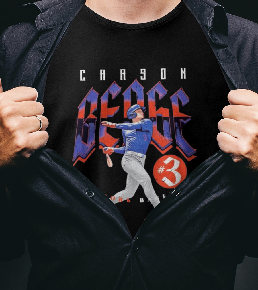 Carson Benge #3 New York Baseball T-Shirt
