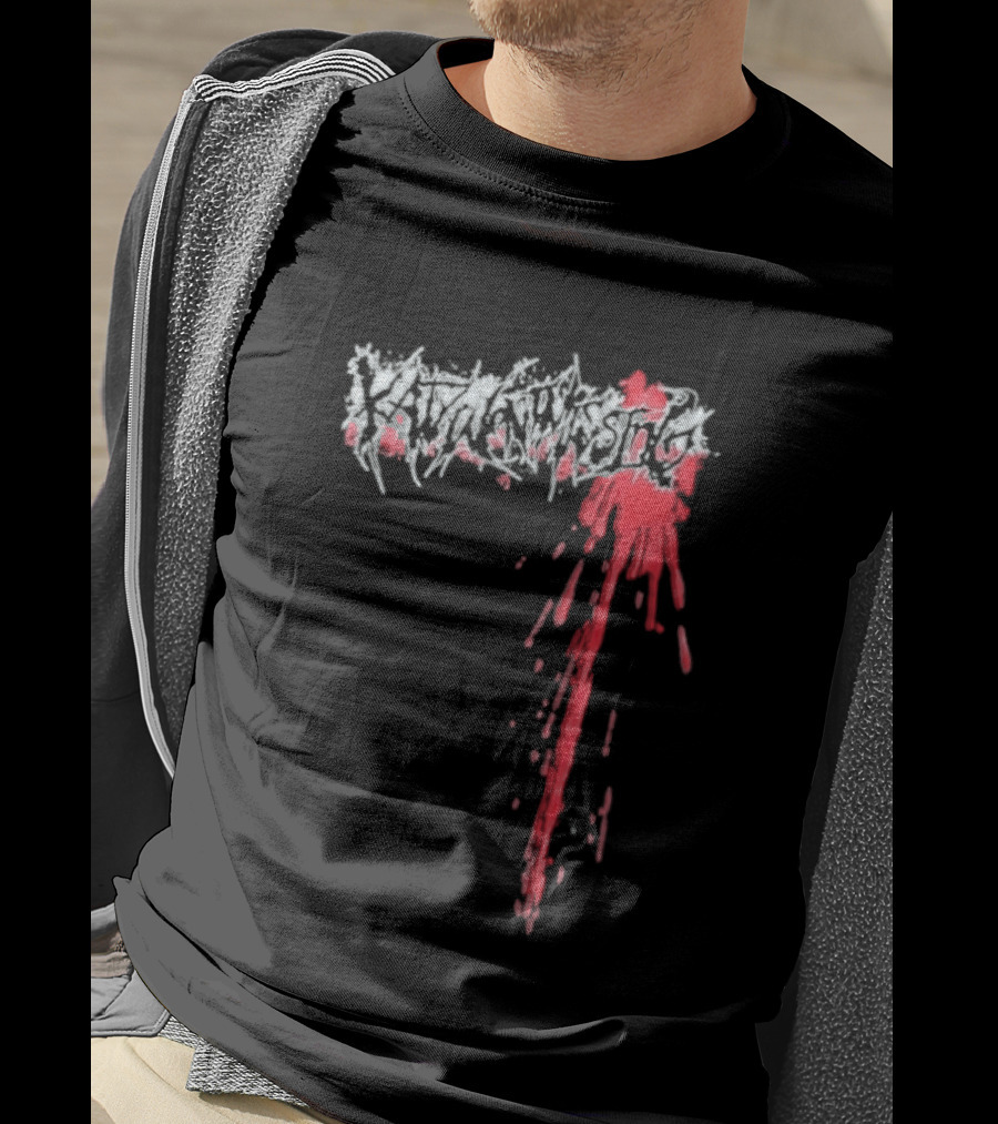 Kwm Bloodstained Horror Drip Style Grunge T-Shirt