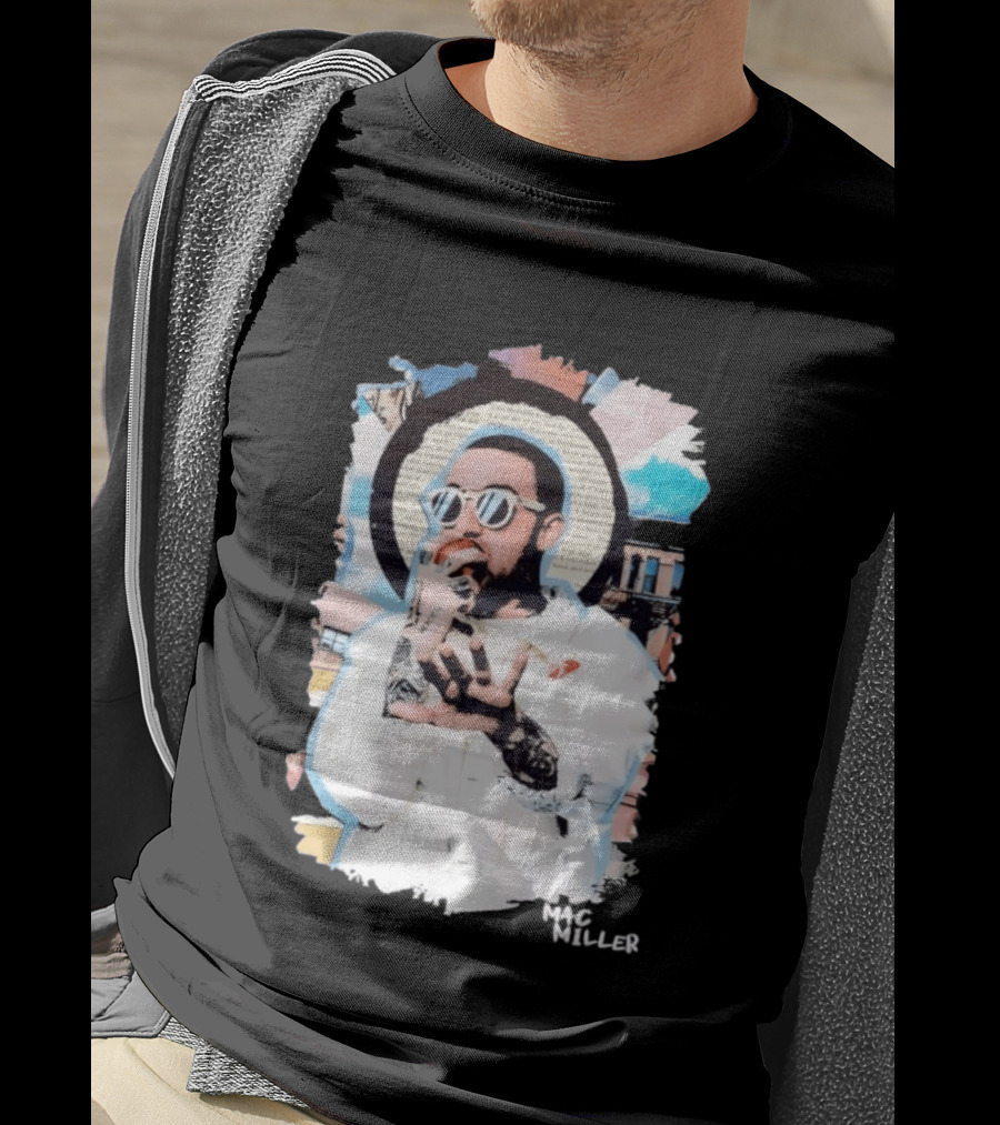 Mac Miller Collage Hip Hop Rap Music Artist Style Fan Merchandise T-Shirt