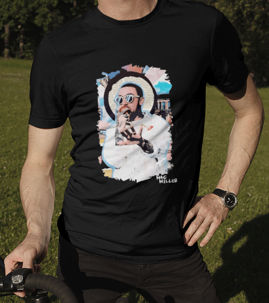Mac Miller Collage Hip Hop Rap Music Artist Style Fan Merchandise T-Shirt