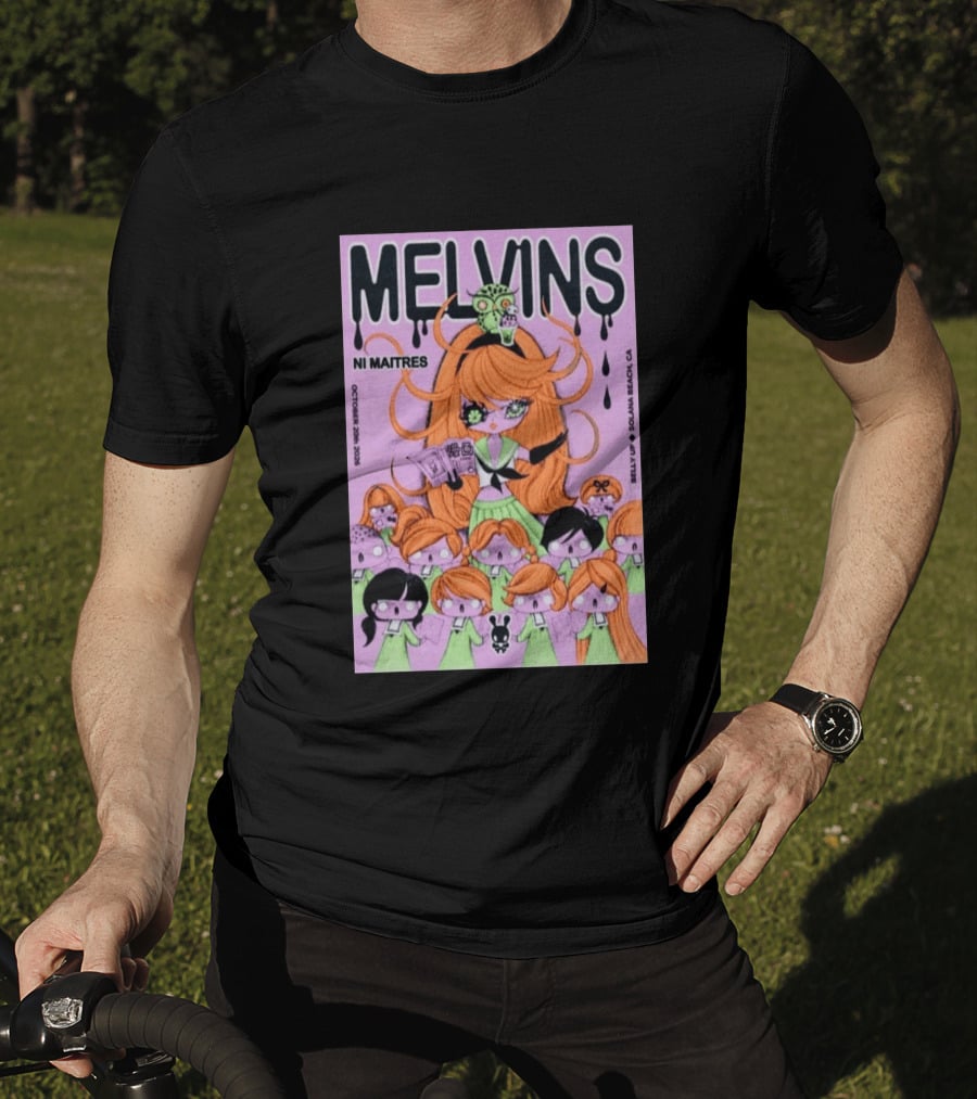 Melvins Ni Maitres October 20 2026 Belly Up Solana Beach CA T-Shirt