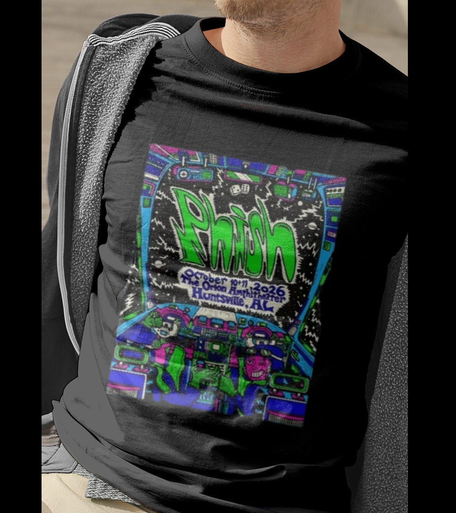 Phish October 10 11 2026 The Orion Amphitheater Huntsville AL Event Retro Space T-Shirt