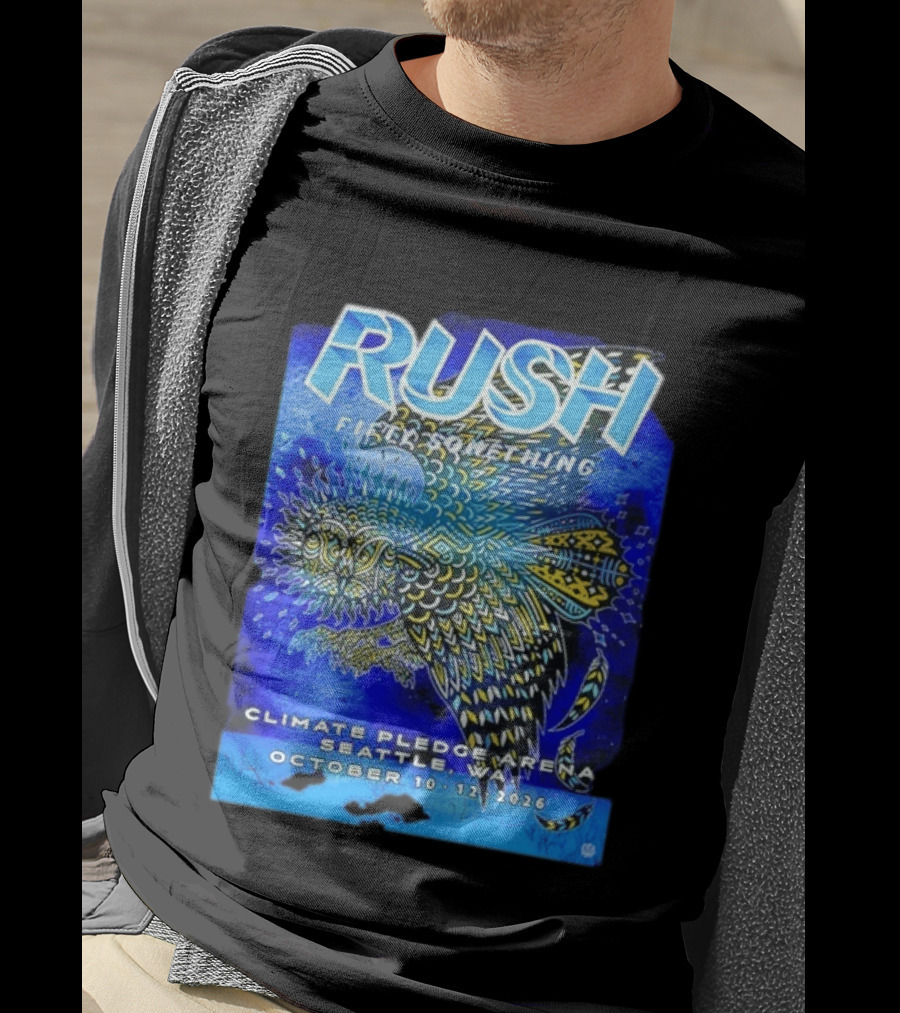 Rush Fifty Something Tour 2026 Climate Pledge Arena Seattle WA October 10 12 T-Shirt