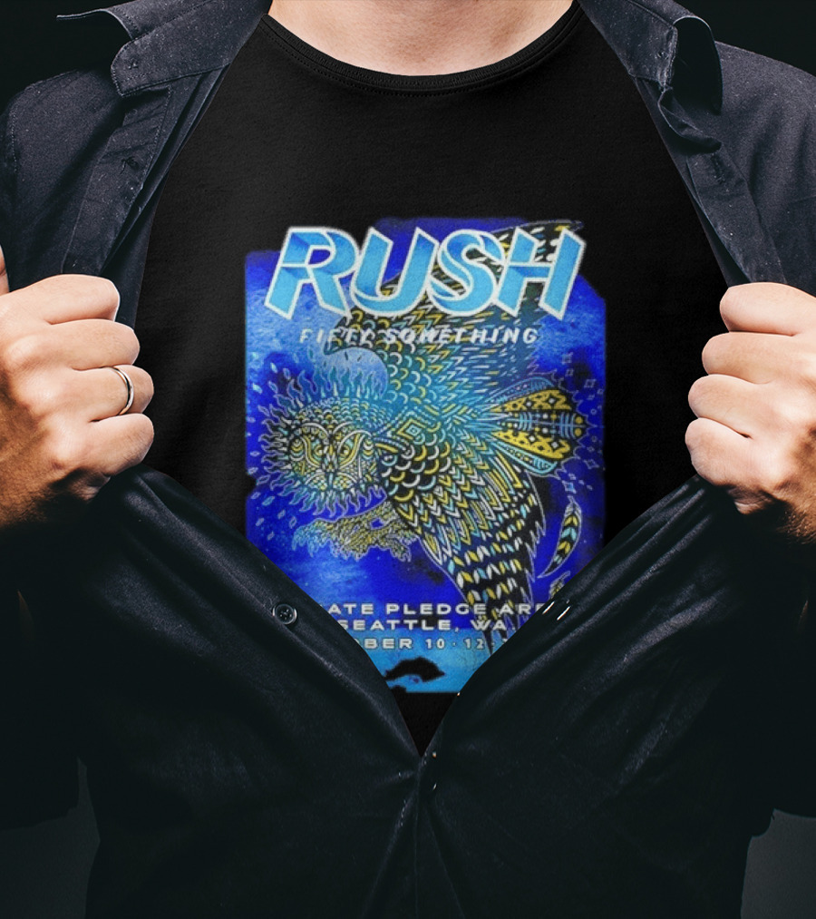 Rush Fifty Something Tour 2026 Climate Pledge Arena Seattle WA October 10 12 T-Shirt