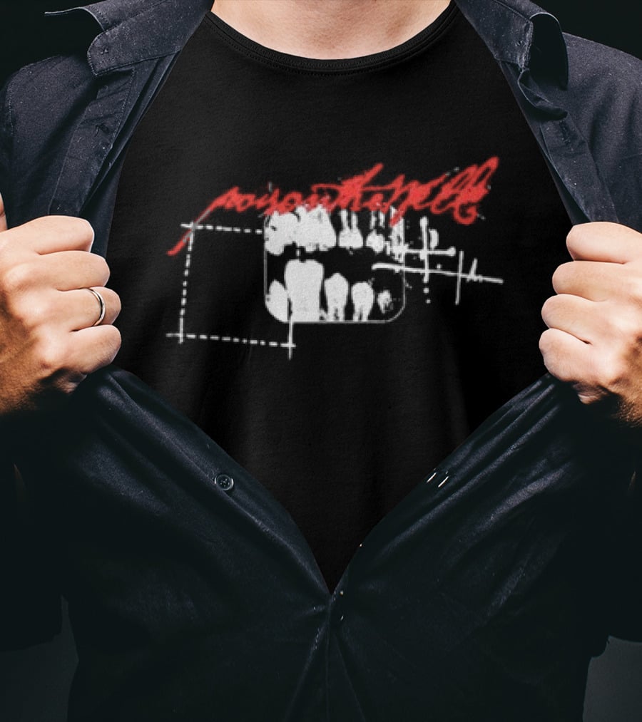 Poison The Well Peace In Place X Ray Tour 2026 Red White T-Shirt