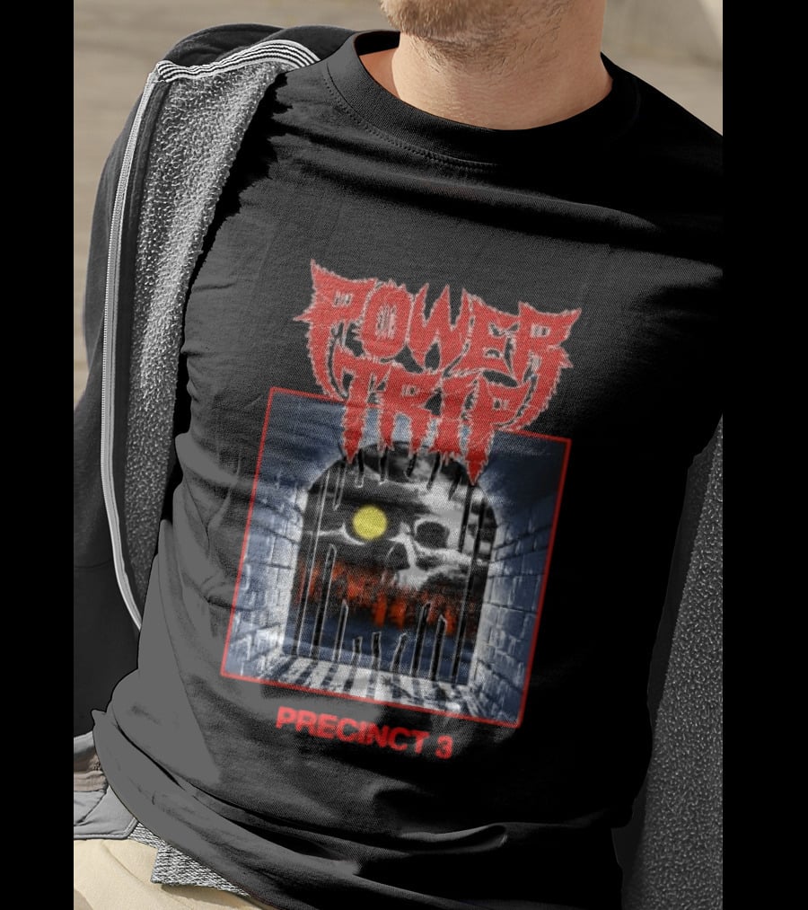 Power Trip Precinct 3 Skull Moon Cave T-Shirt