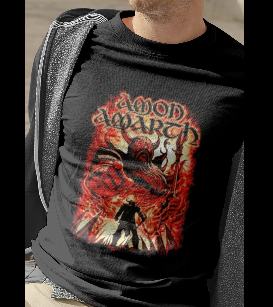 Amon Amarth Oden Wants You Red Zone Viking Warrior T-Shirt