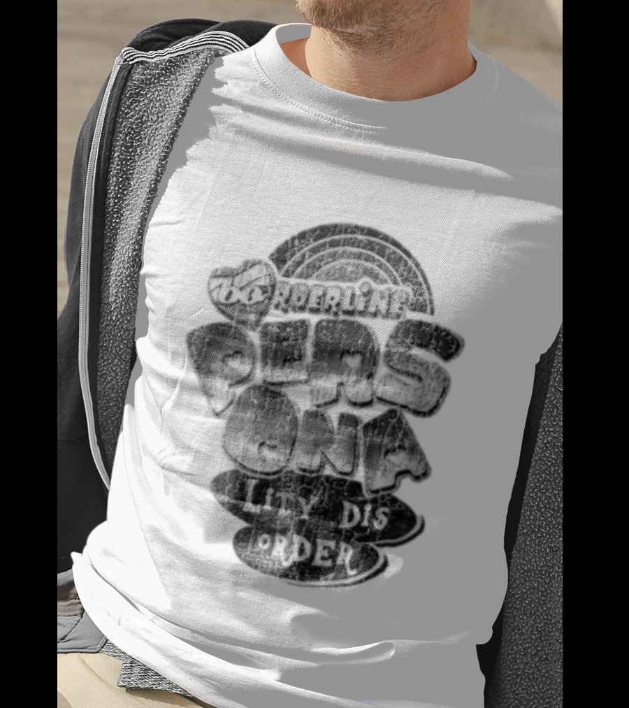 Borderline Personality Disorder Rainbow Heart Distressed T-Shirt