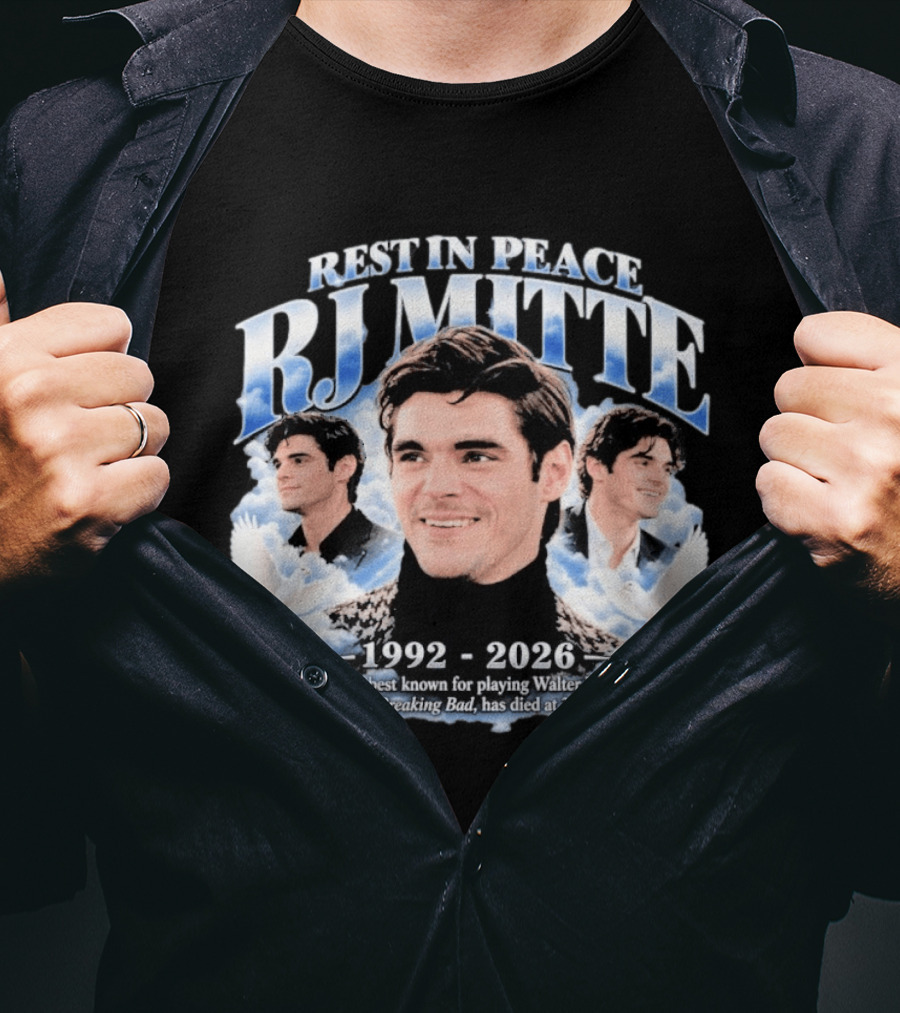 Rest In Peace RJ Mitte 1992 2026 Walter White Jr Breaking Bad T-Shirt