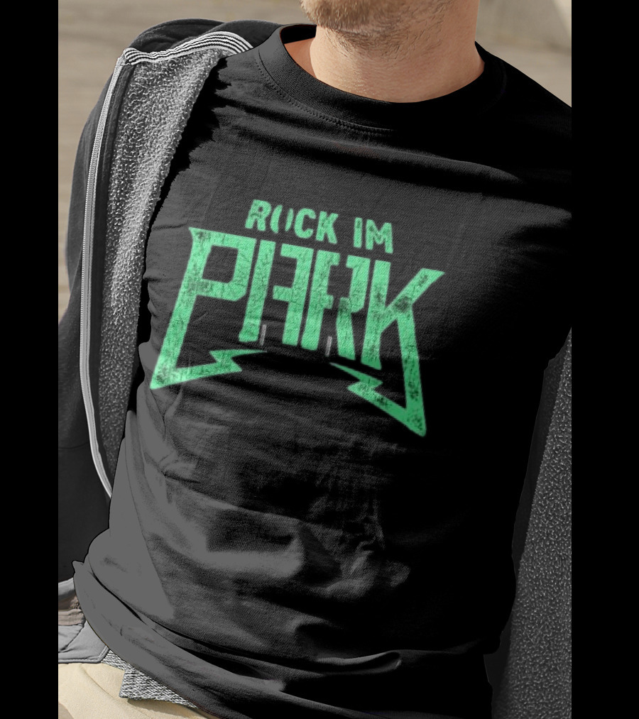 Rock Im Park Festival Merchandise Green Distressed T-Shirt